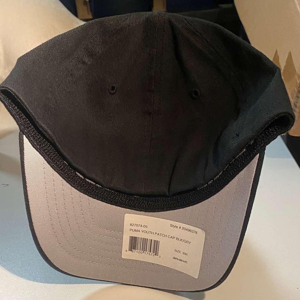 Puma Classic Black Kids Youth Cap Hat - Picture 3 of 6